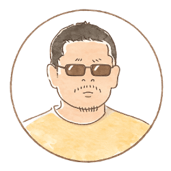園主 平井の似顔絵イラスト